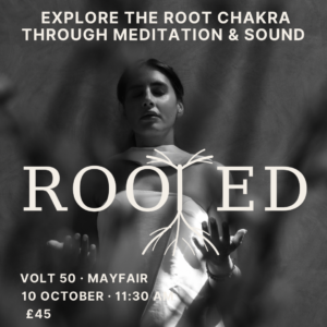 ROOTED- explore the Root Chakra through stillness & sound